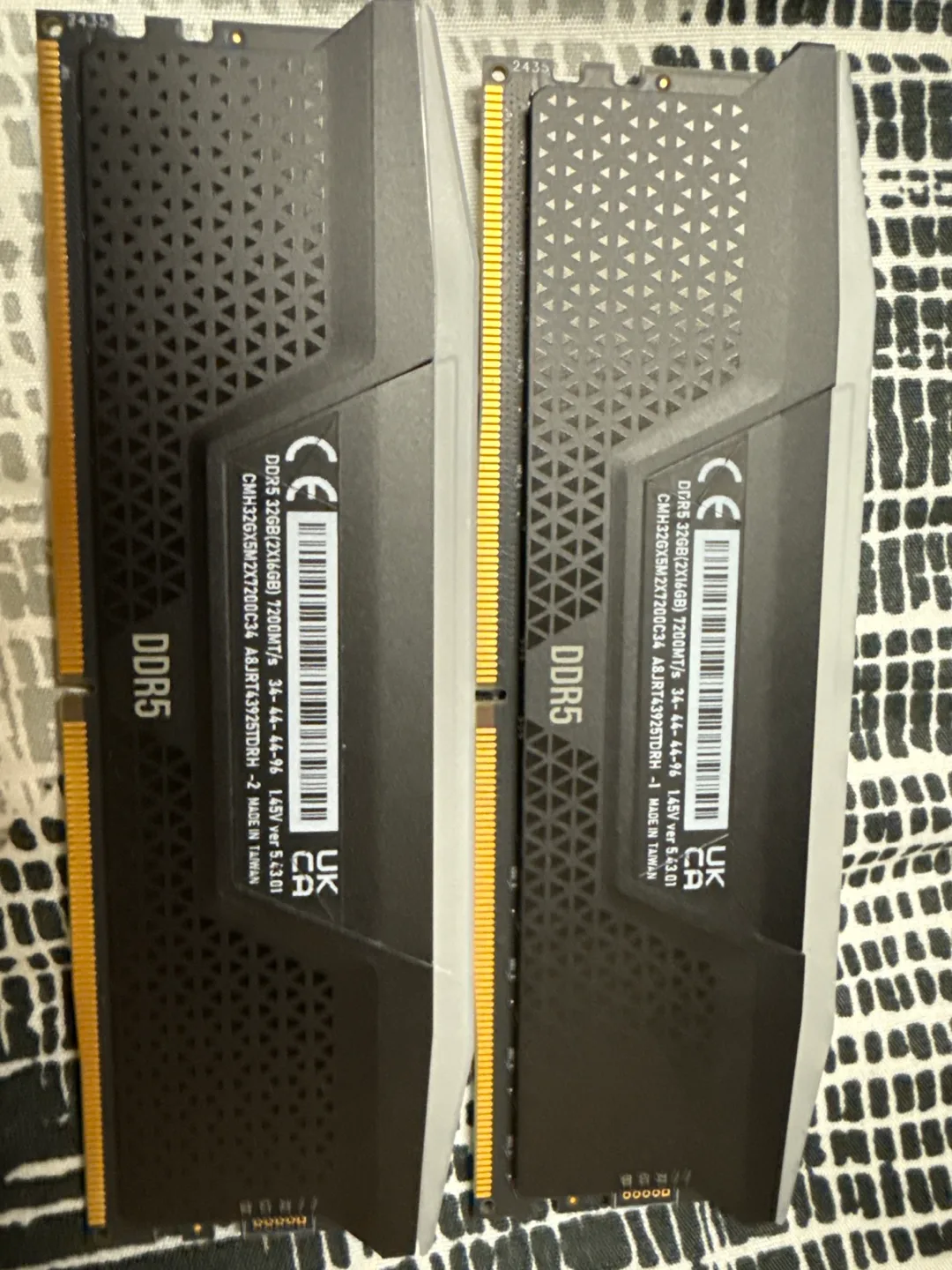 Corsair Vengeance DDR5 32GB (2x16GB) 7200MHz RAM thumbnail