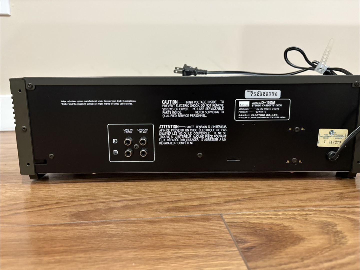 Sansui D-150M Stereo Cassette Deck - photo 2
