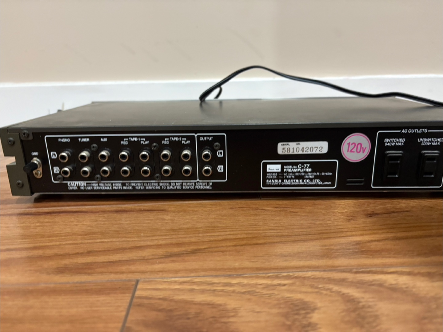 Sansui C-77 Stereo Preamplifier - photo 2