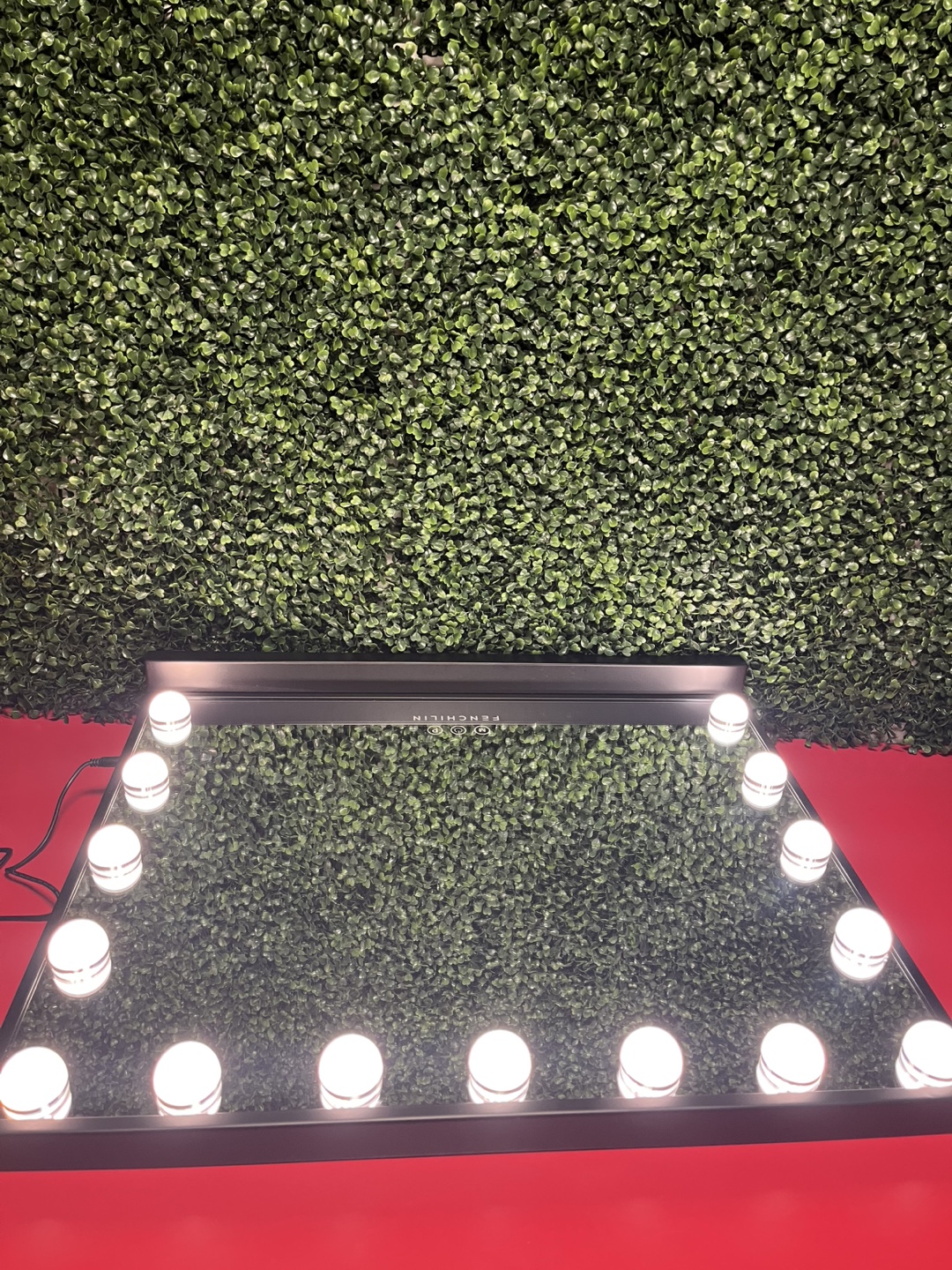 Hollywood Style Vanity Mirror with Lights, Black - photo 2