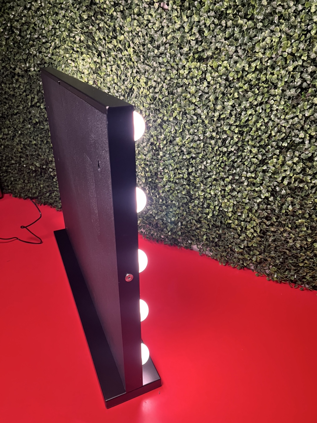 Hollywood Style Vanity Mirror with Lights, Black - photo 3