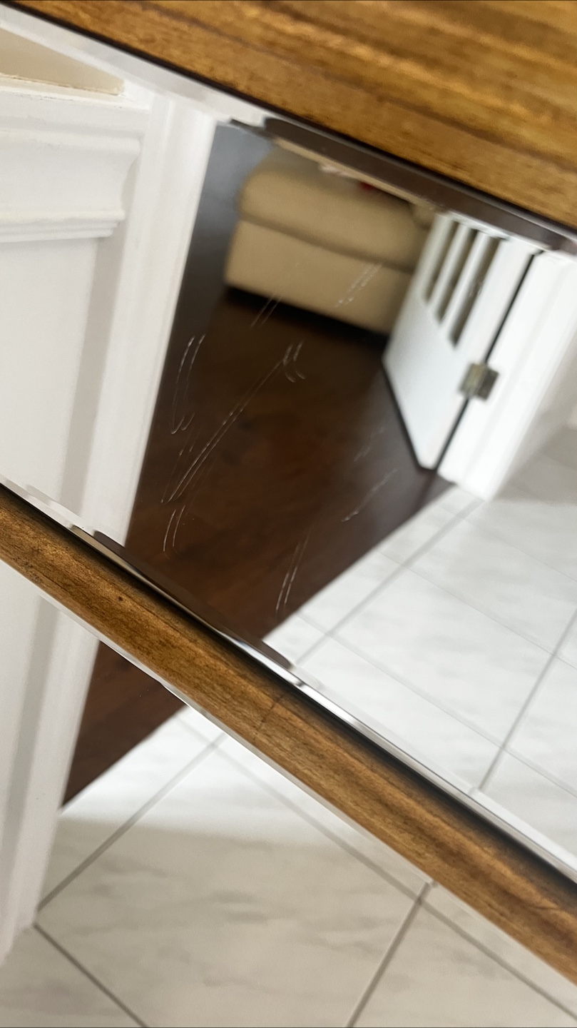 Mirrored Gold Accent Cabinet - photo 5