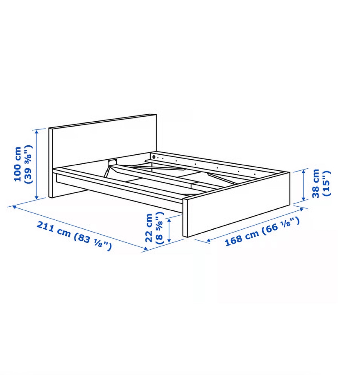 IKEA Malm Queen Size Bed Set with Night Stand (CAN DELIVER) - photo 2