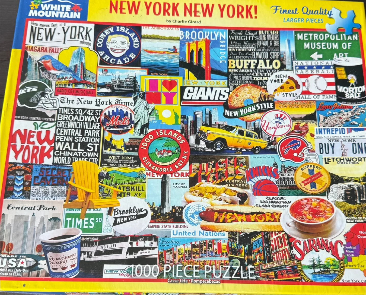 White Mountain New York 1000 Piece Puzzle thumbnail