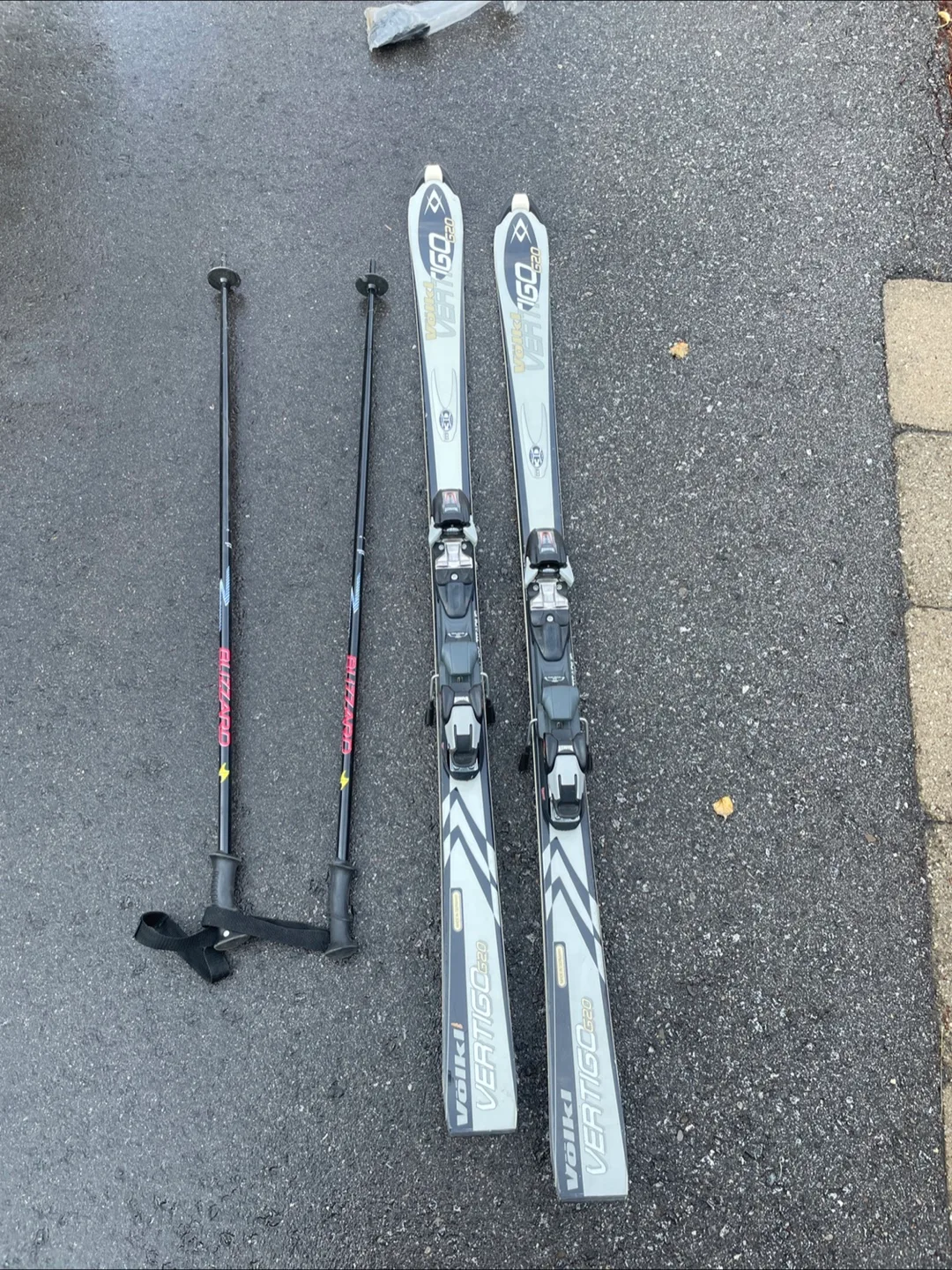 Volki Vertigo G20 Grey Ski’s with Marker Bindings 168cm thumbnail