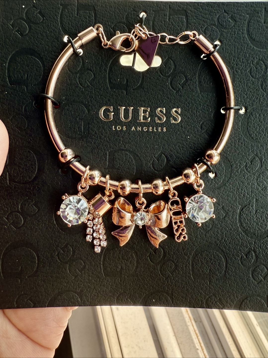 Guess Rose Gold Charm Bracelet - New!