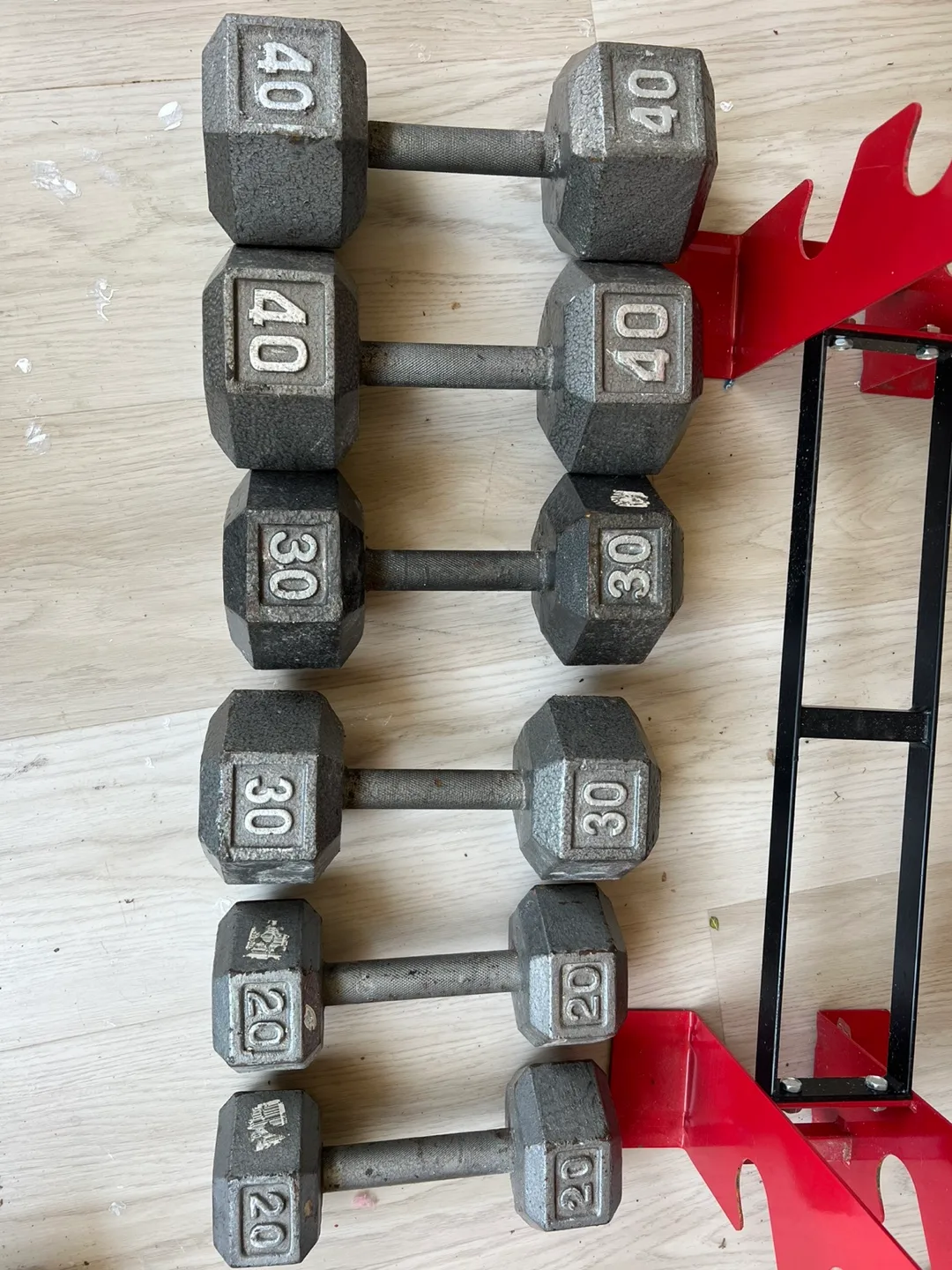 Dumbbell Set with Rack - 20, 30, 40 lbs image indicator(4)