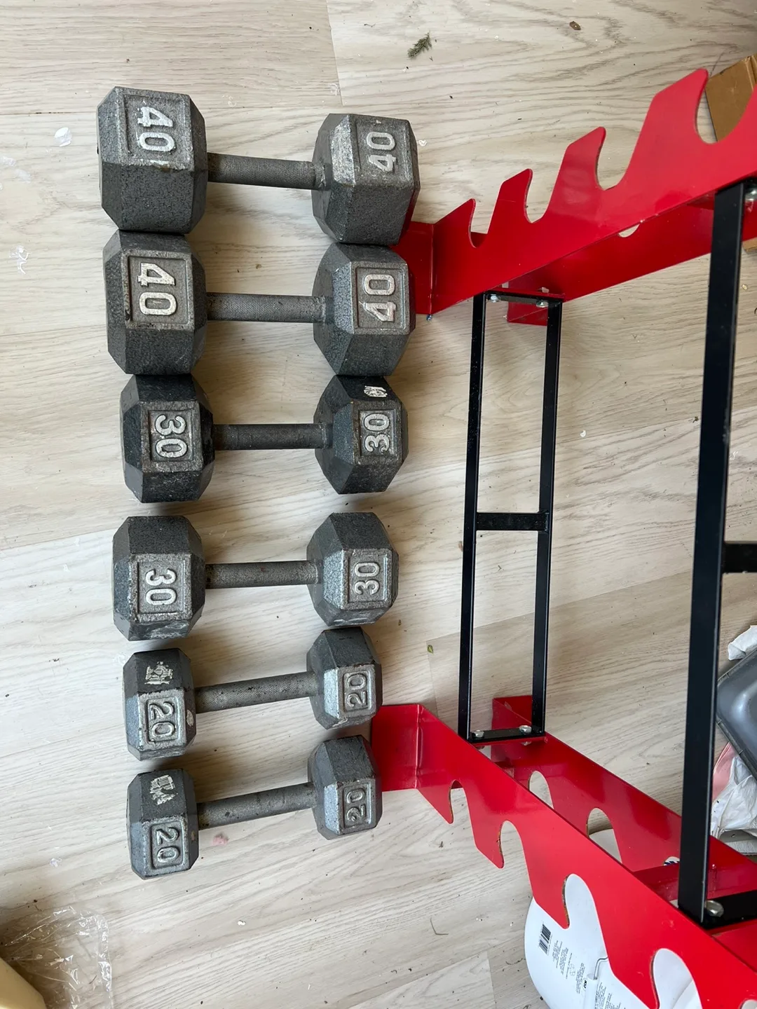 Dumbbell Set with Rack - 20, 30, 40 lbs image indicator(3)