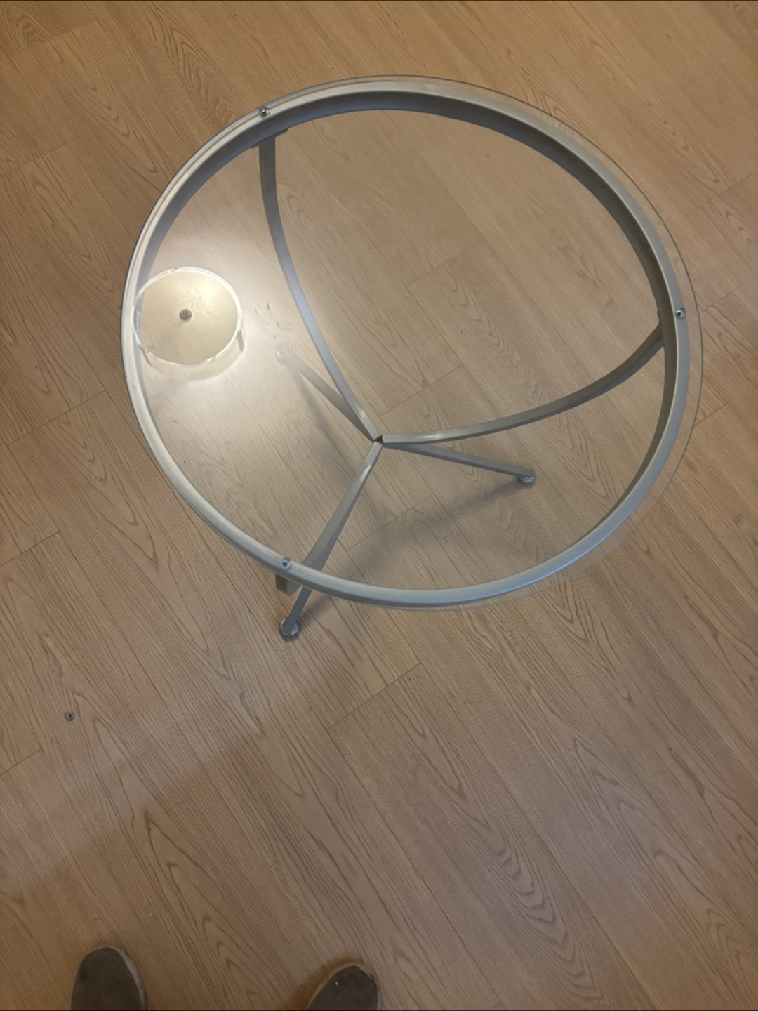 Round Glass Coffee Table - photo 2