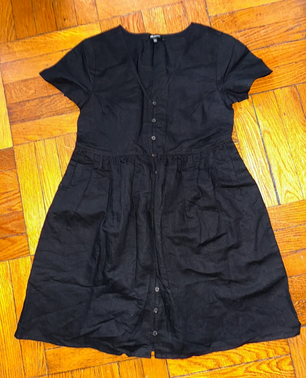 Madewell Black Babydoll Dress - NEW - Size XXS thumbnail