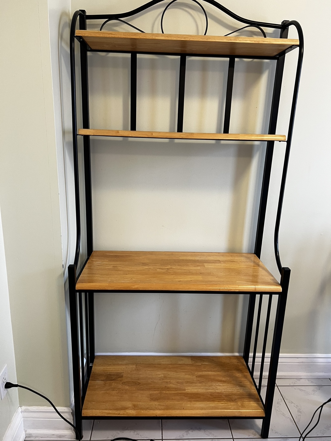 Metal and Wood Shelf