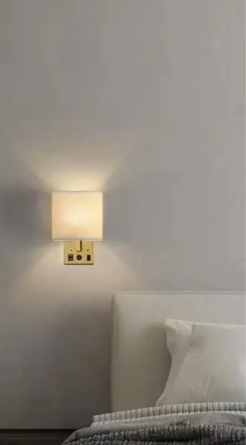 Wall Sconce Lamp with USB Ports thumbnail