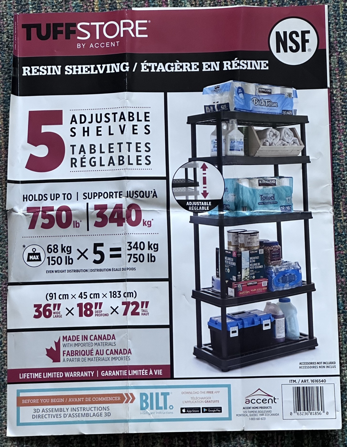 TuffStore by Accent Resin Shelving Unit - $25 (FIRM)