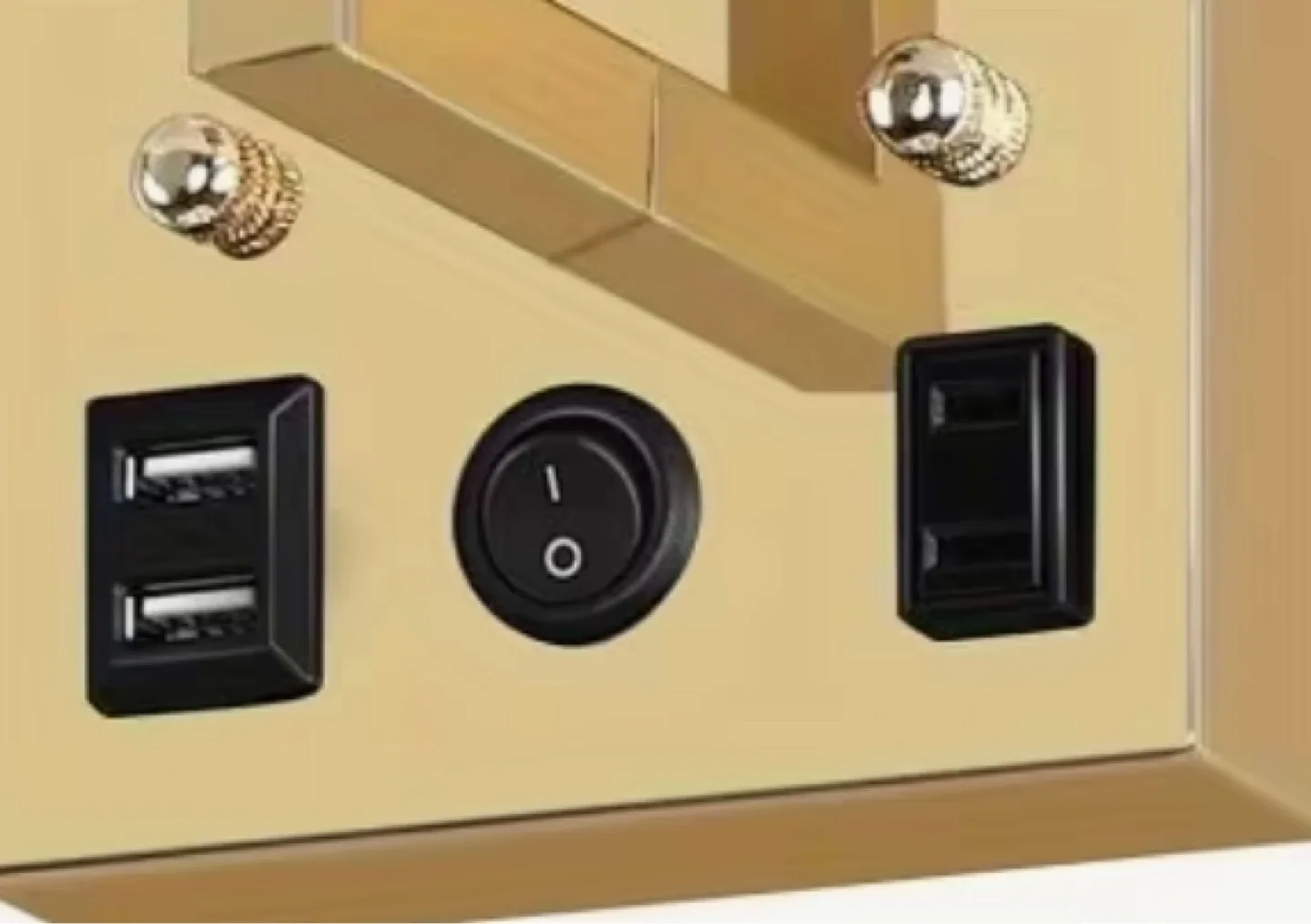 Wall Sconce Lamp with USB Ports image indicator(2)