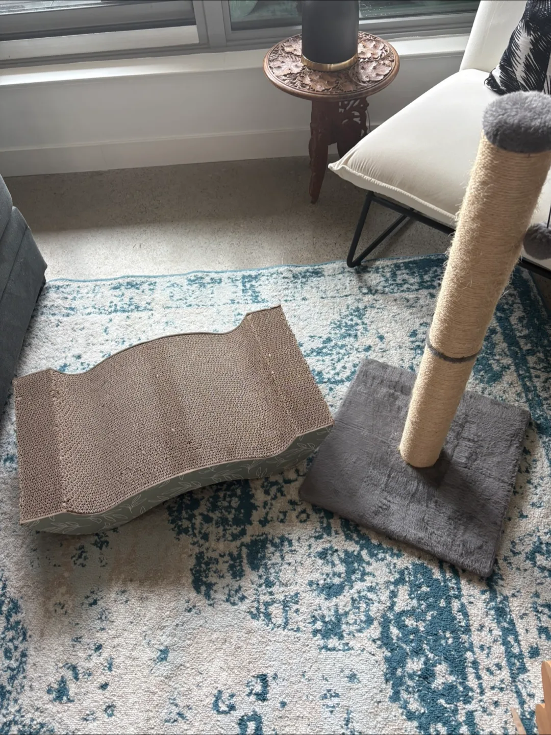 Cat Scratching Cardboard Scratcher thumbnail
