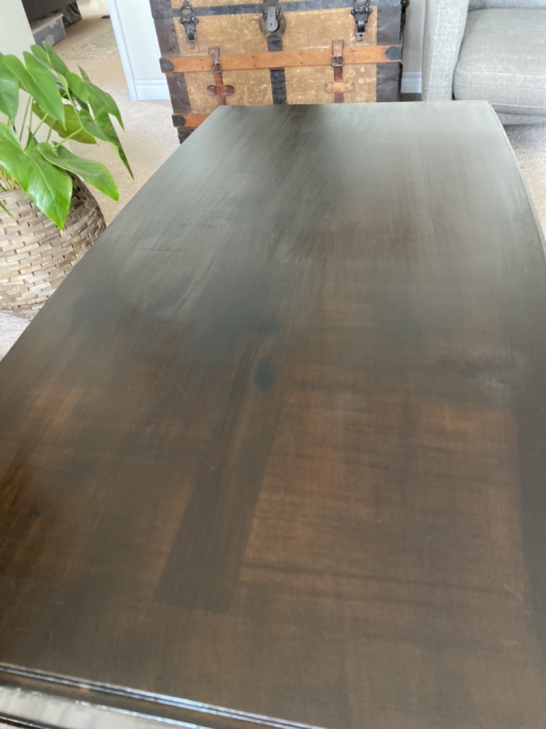 Dark Brown solid Wood Coffee Table - photo 5