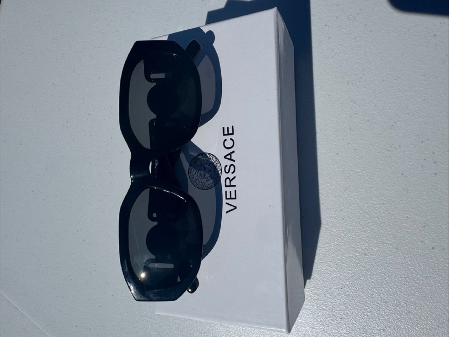 Versace Black Sunglasses with Case