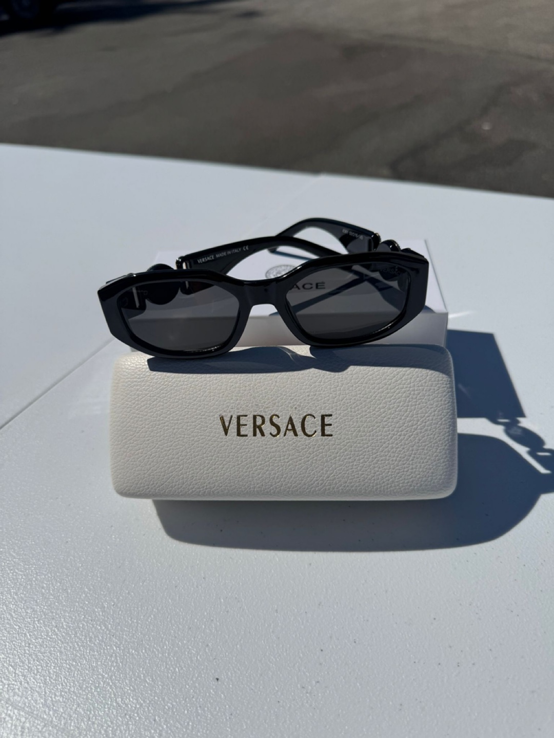 Versace Black Sunglasses with Case - photo 3