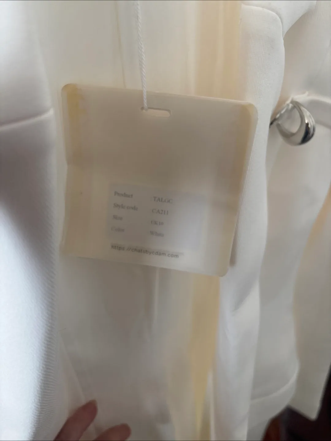 CHATS by C.DAM Off White Coat UK 10- New With Tags image indicator(8)