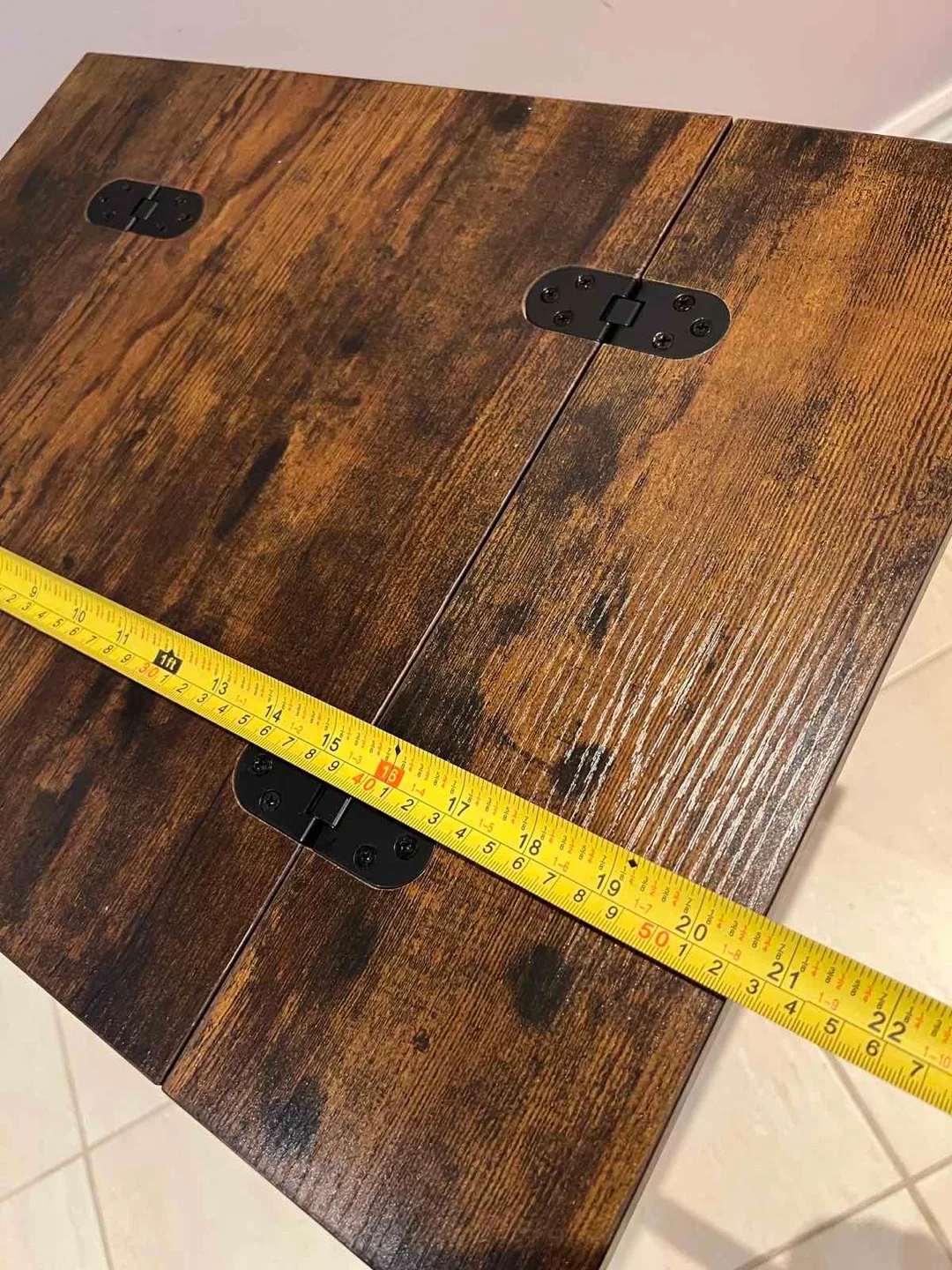 Brown Wood & Metal C Table image indicator(7)