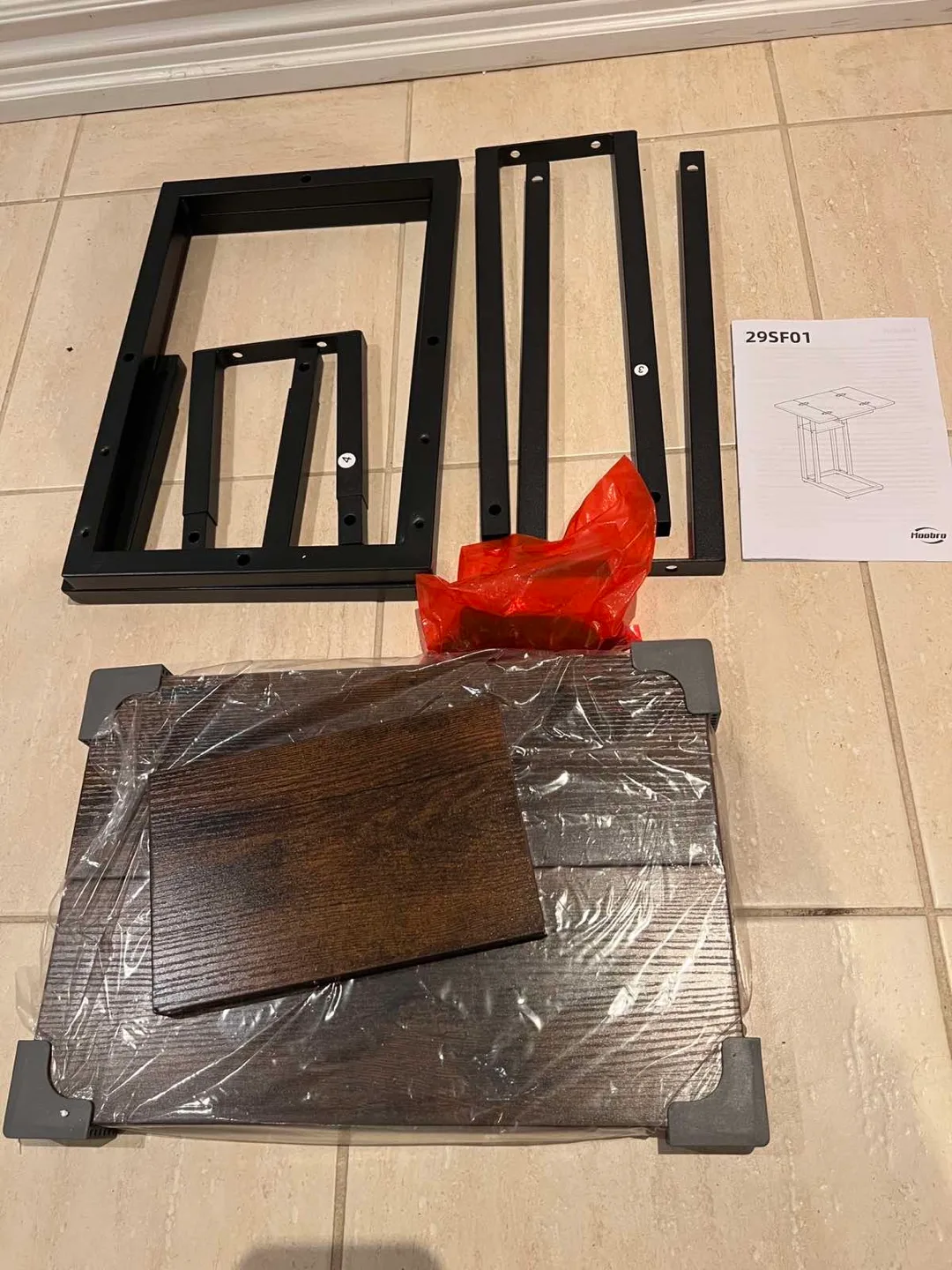 Brown Wood & Metal C Table image indicator(9)