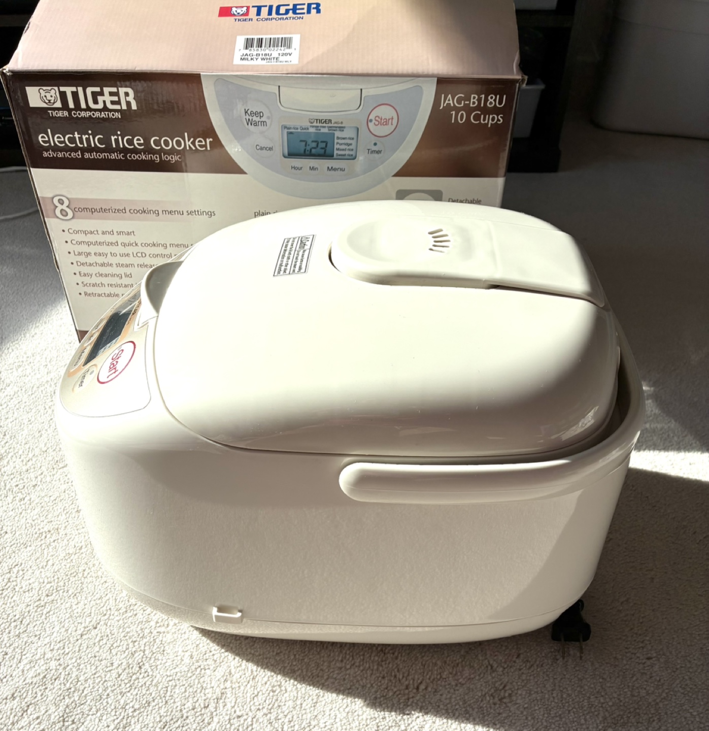 NEW Tiger ELECTRIC Rice Cooker -Advanced cooking, 10 Cups!! - photo 5