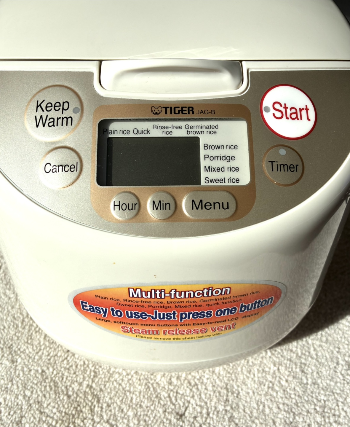 NEW Tiger ELECTRIC Rice Cooker -Advanced cooking, 10 Cups!! - photo 3
