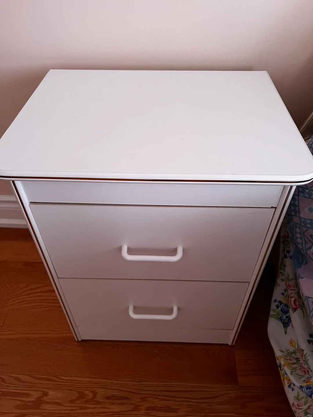 One set of two White 2-Drawer Bedside Table thumbnail