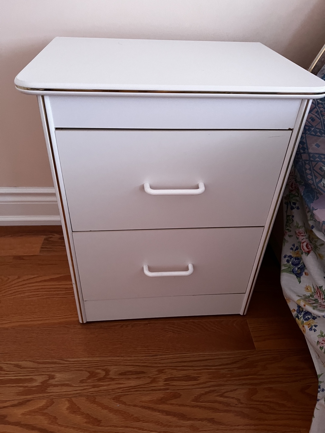 One set of two White 2-Drawer Bedside Table - photo 2