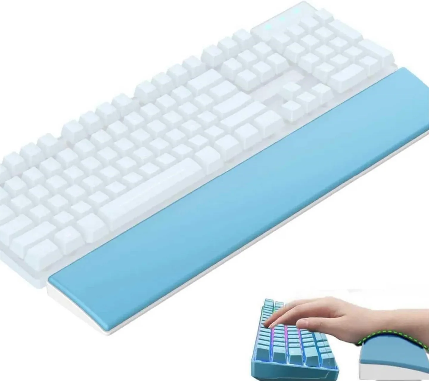 NEW Akko Wrist Rest - Sky Blue thumbnail