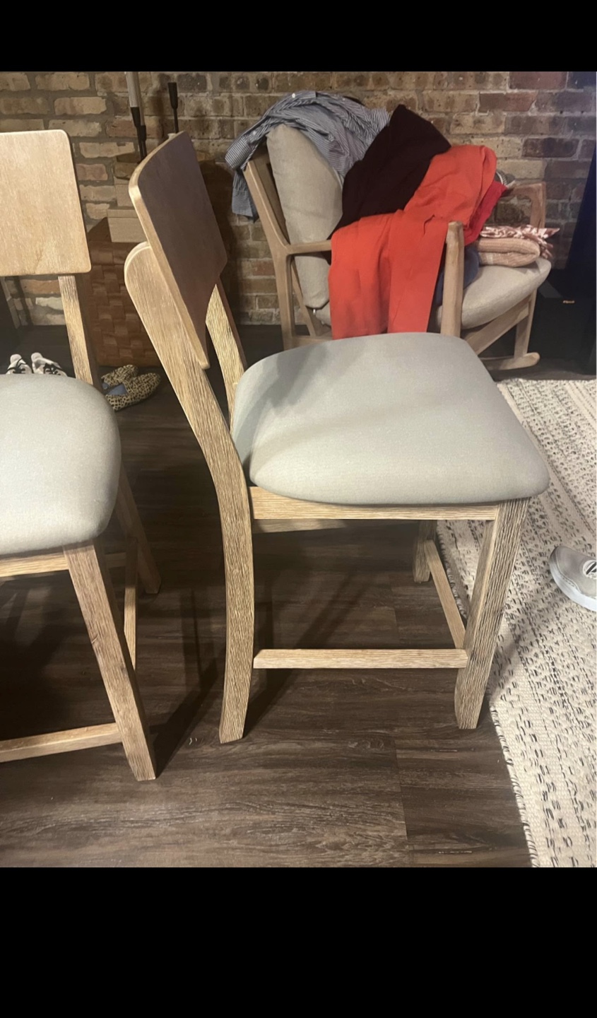 Wooden Bar Stools (2)
