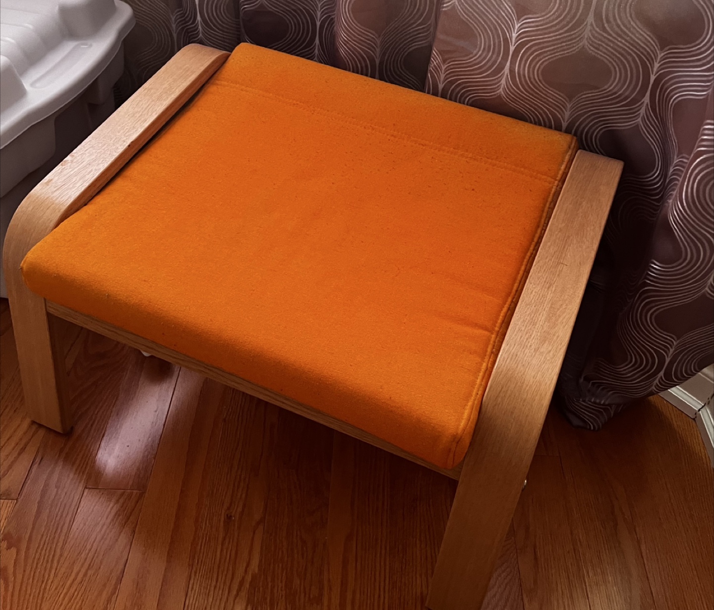 2 IKEA Strandmon Footstool - Orange