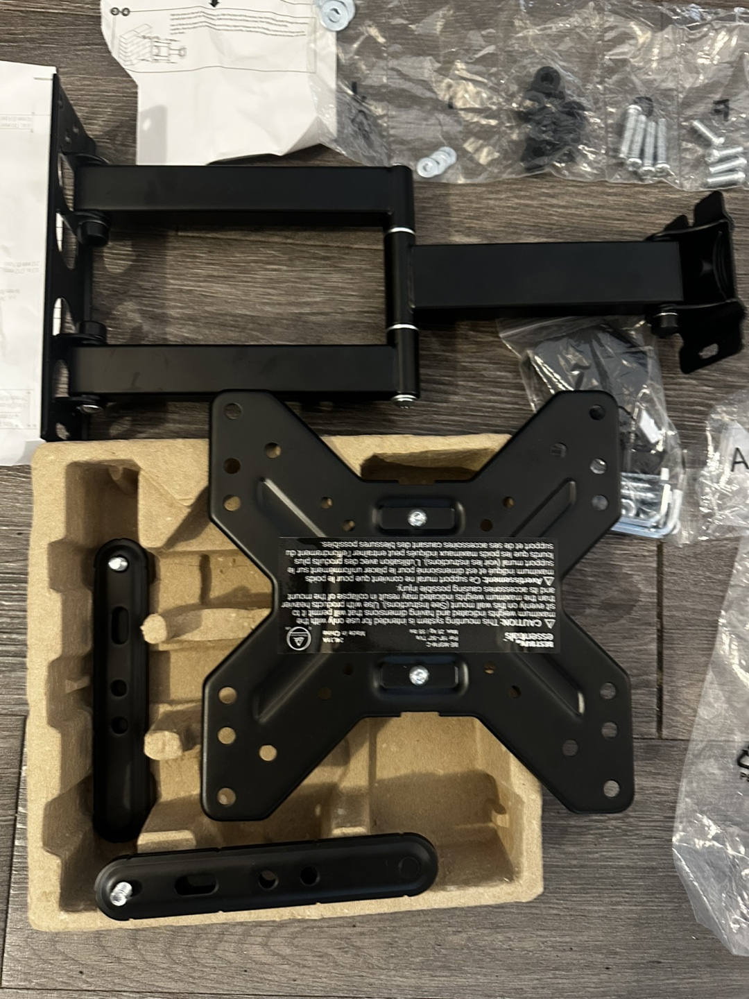 New Best Buy Essentials Full Motion Wall Mount (19-50") - photo 4