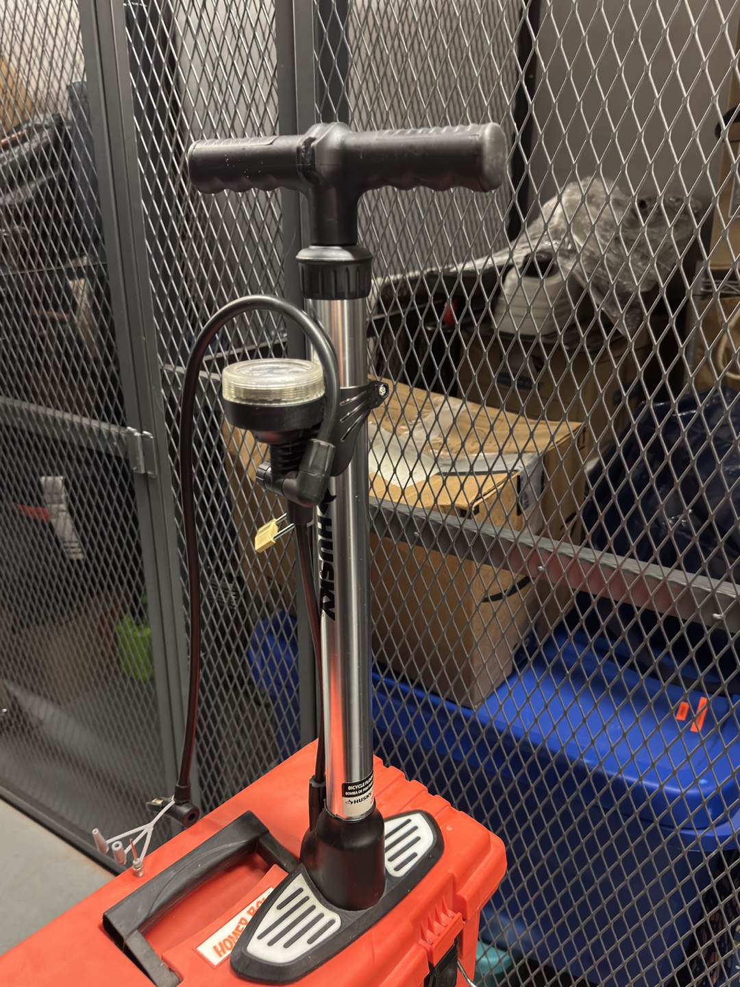 Husky Floor Bike Pump *MOVING SALE*