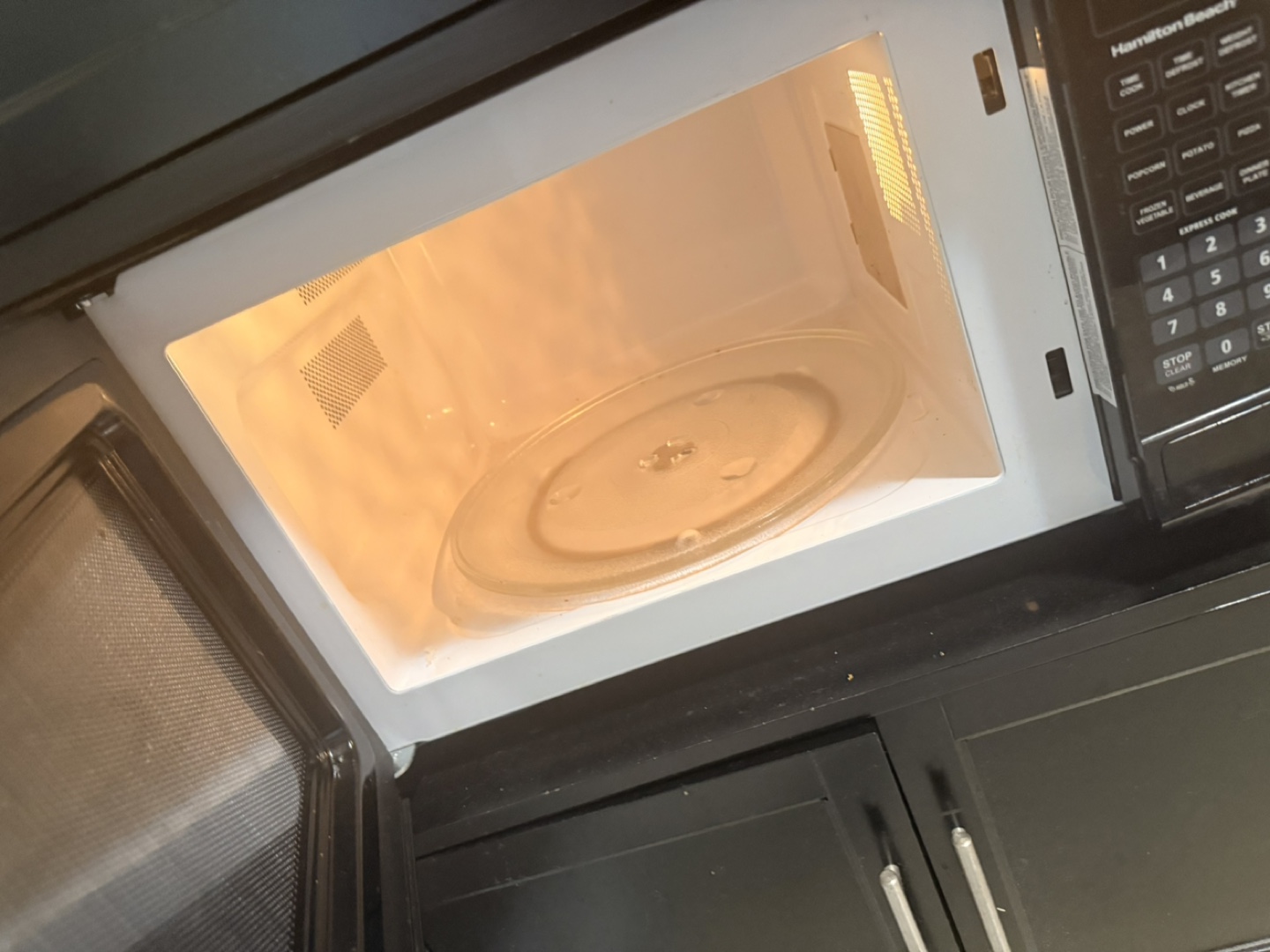 Microwave Cabinet with Marble Top - photo 2