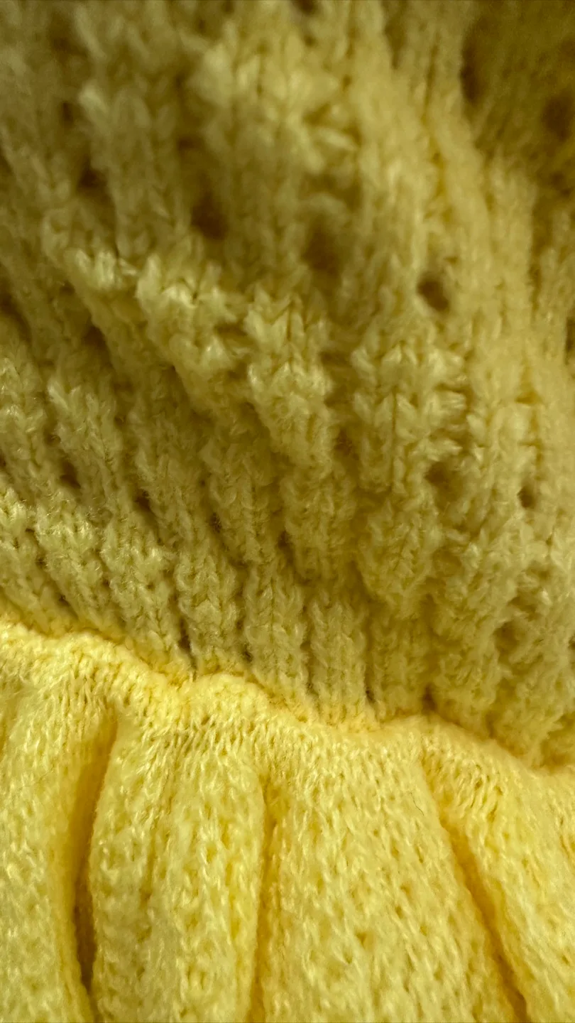 Set Yellow Knit Halter Top & Olive Green Ruched Skirt (XS/S) image indicator(8)