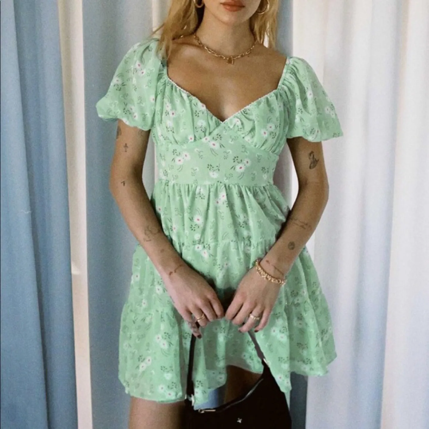 Princess Polly Floral Mini Dress (Size US 10) image indicator(2)