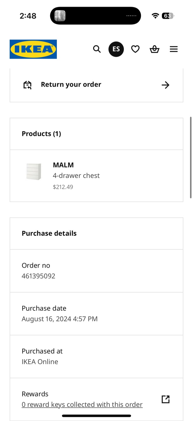 IKEA Malm 4-Drawer Chest - White - photo 3