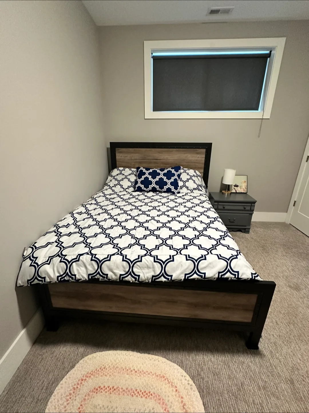 Wood and Metal Style Bed Frame + Metal Box Spring thumbnail