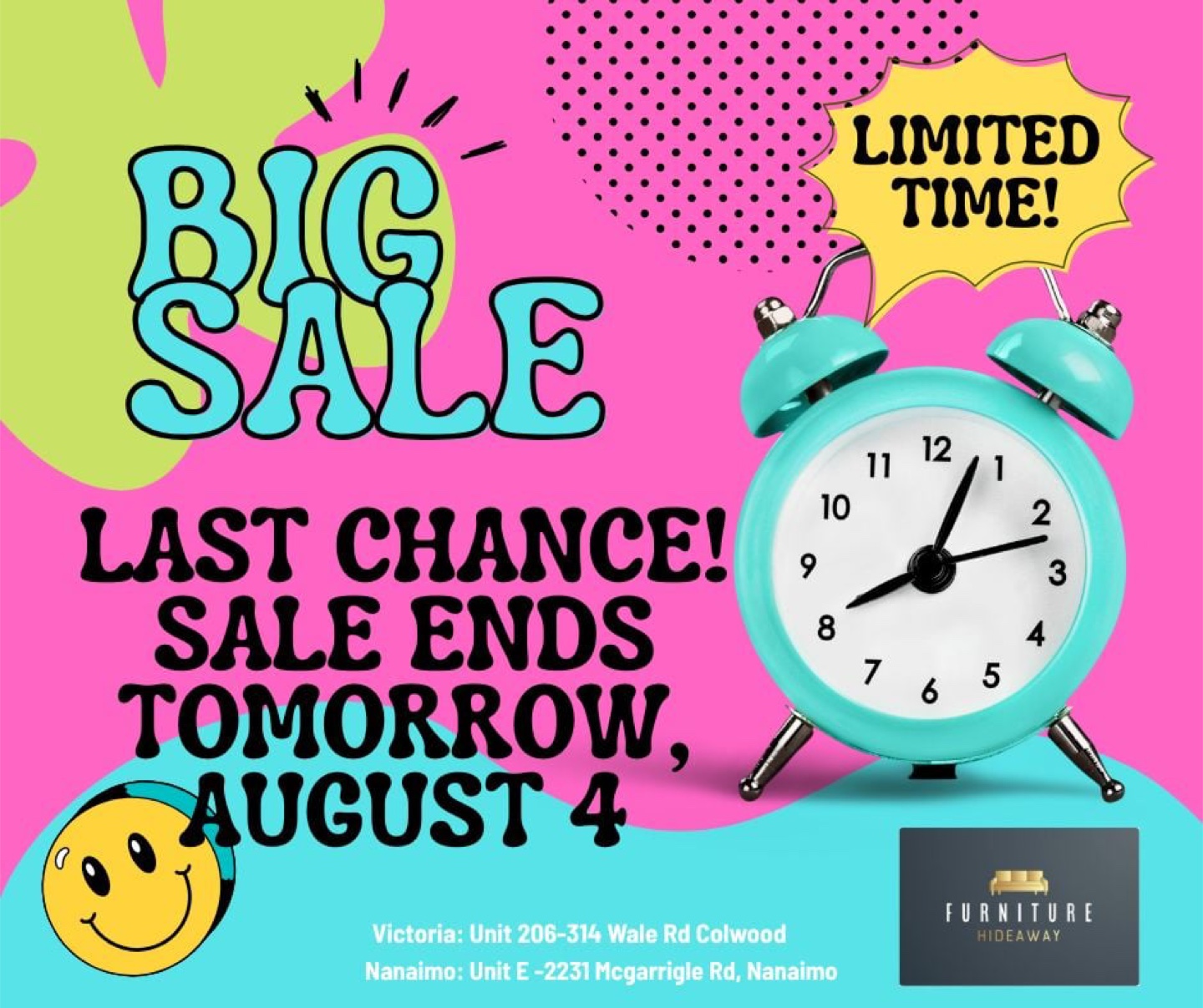 Final Day to Save! Sale Ends Tomorrow, Aug 4!