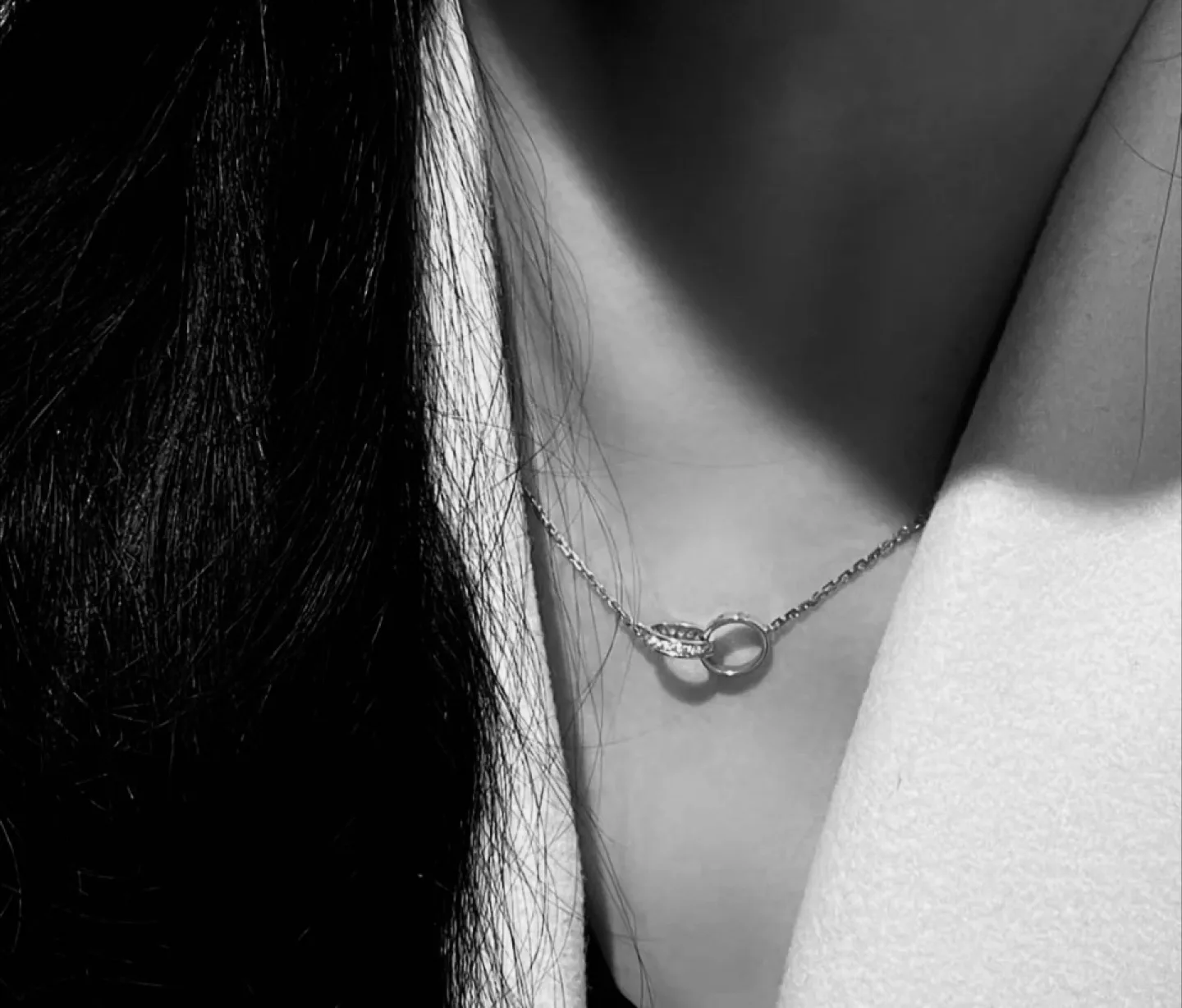 Interlocking Rings “Love” Necklace thumbnail