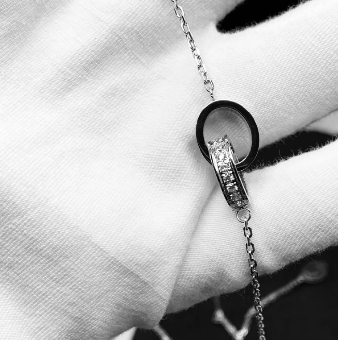 Interlocking Rings “Love” Necklace image indicator(3)