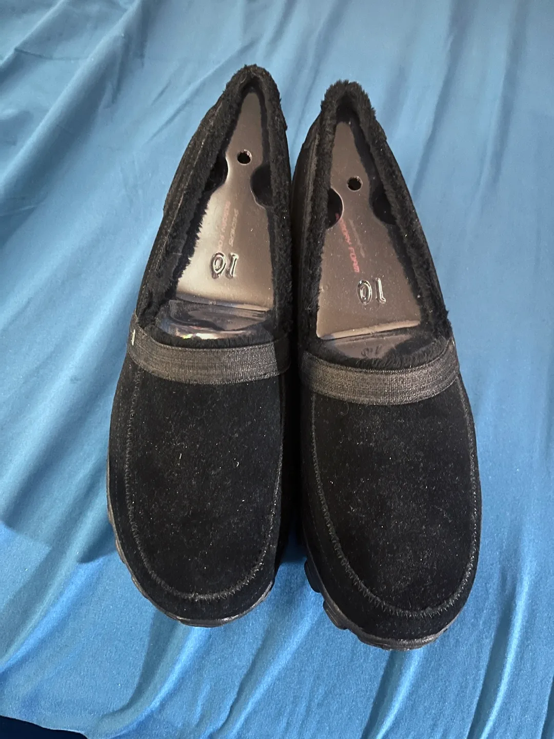 Skechers Lightweight Black Loafers Size 10 thumbnail