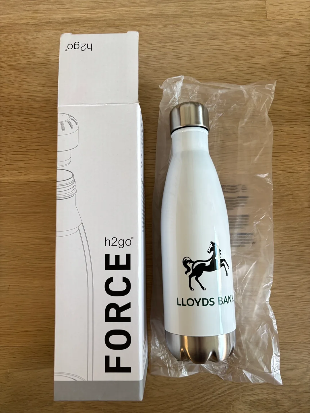 h2go Force Lloyds Bank Water Bottle - New in Box! thumbnail