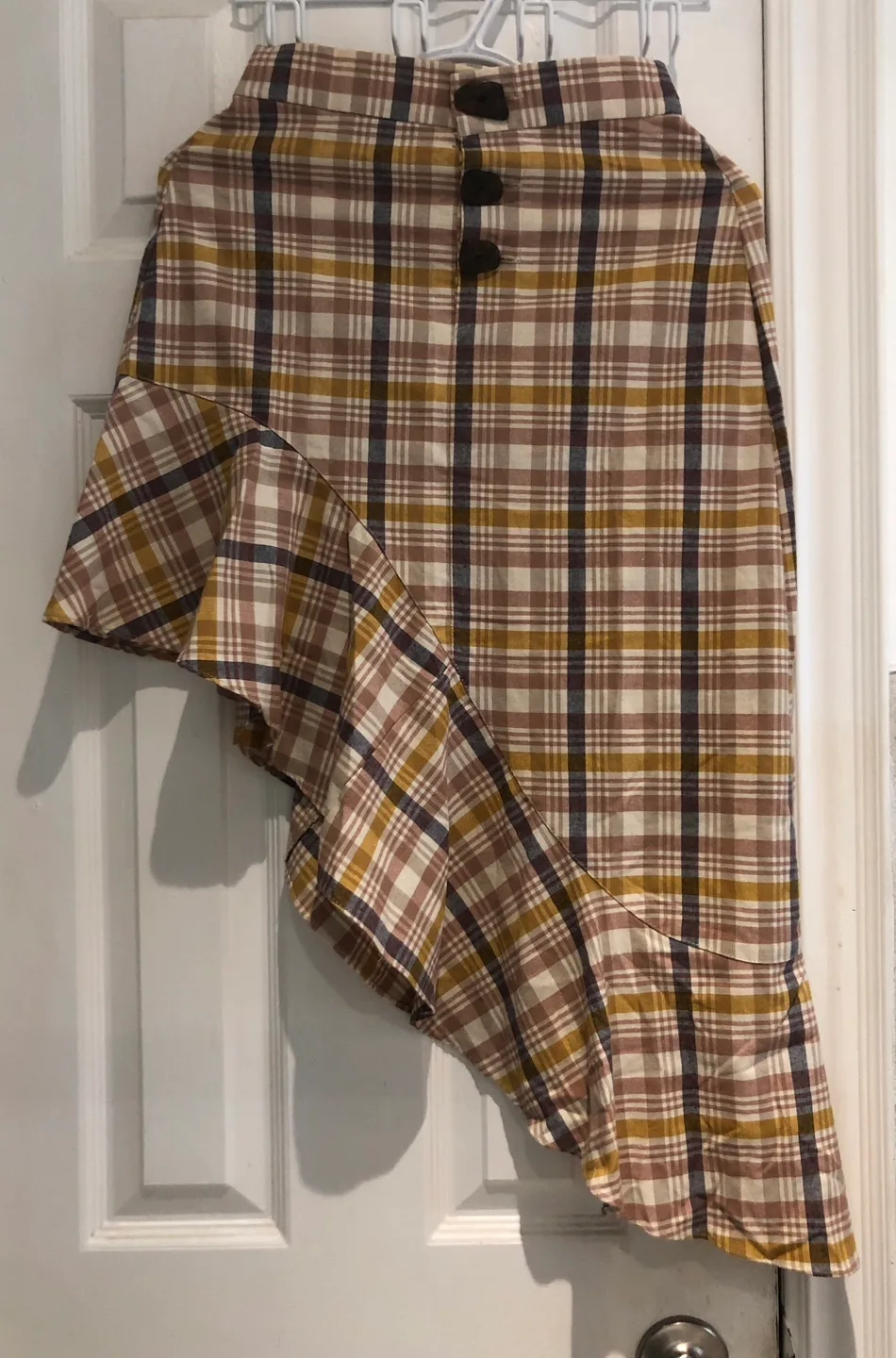 Brown Plaid Skirt thumbnail