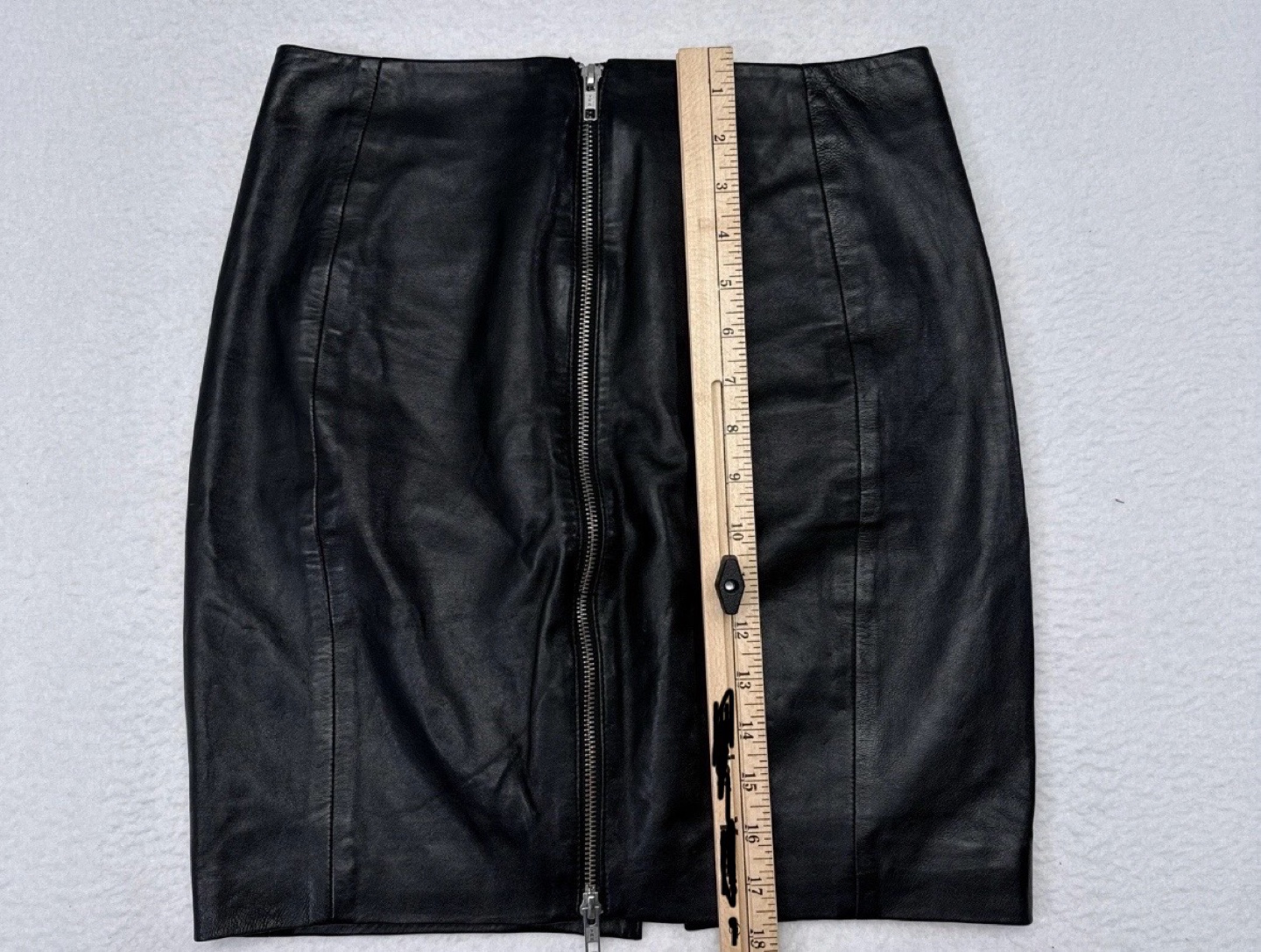Black Leather Mini Skirt - photo 3