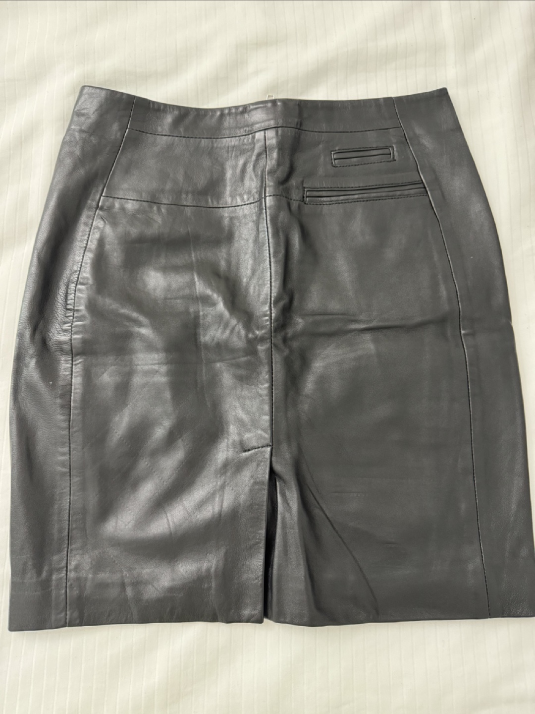 Black Leather Mini Skirt