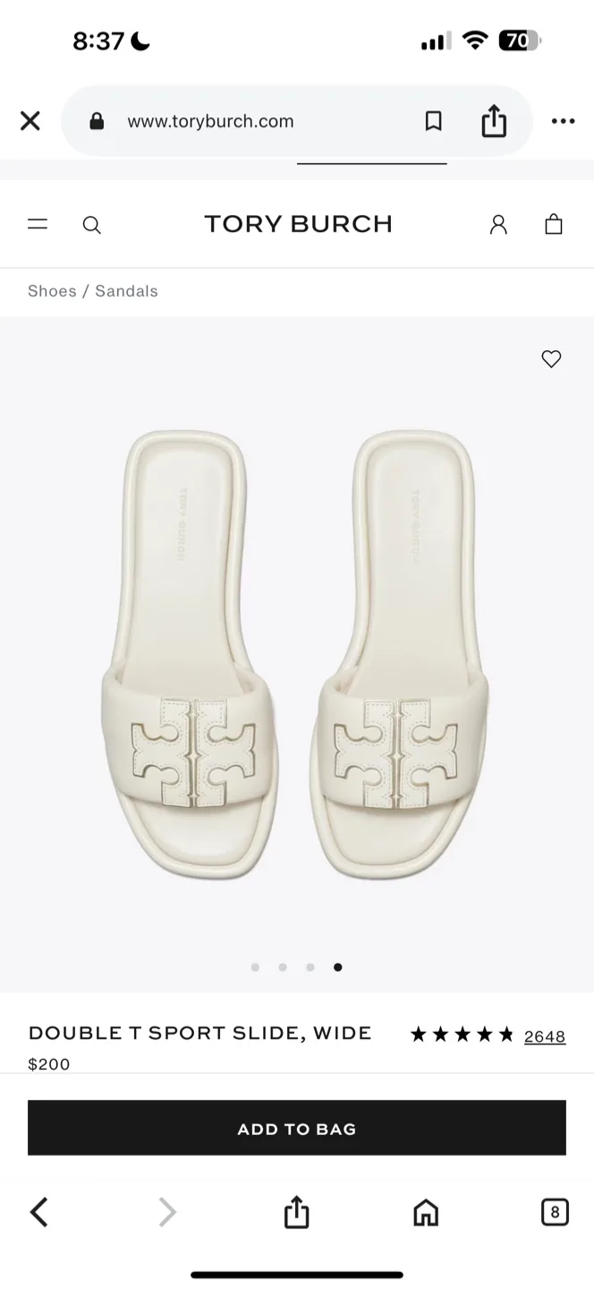 TORY BURCH DOUBLE T SPORT SLIDE image indicator(7)