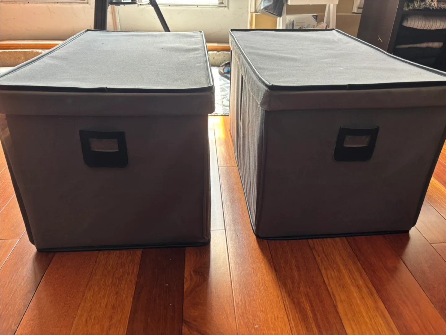 Storage Boxes - Grey - Set of 2 image indicator(2)