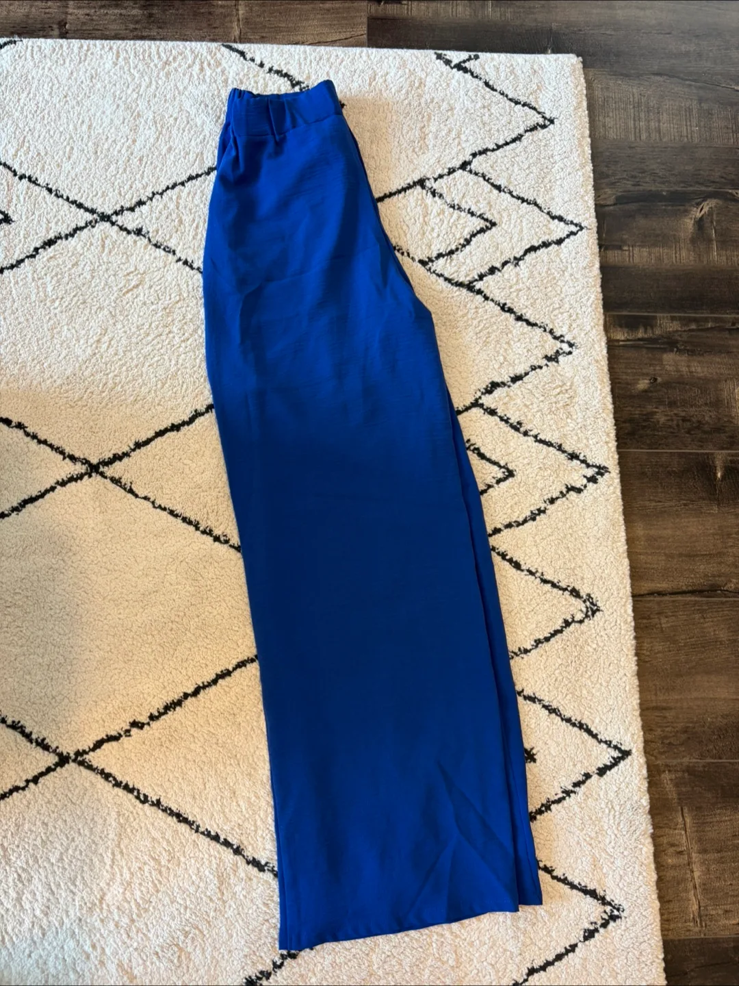 Zara Blue Wide Leg Pants - Size M thumbnail